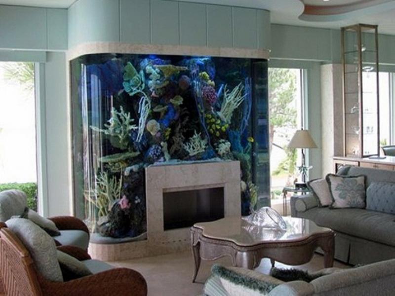 аквариум в дизайн интерьере квартиры